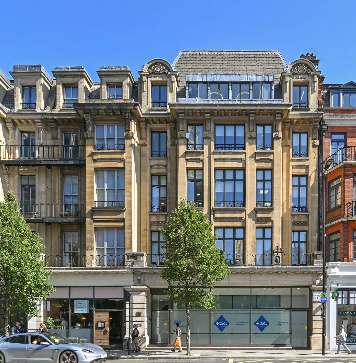 Exterior of The Portland Hospital Consulting Suite at 212 Great Portland Street